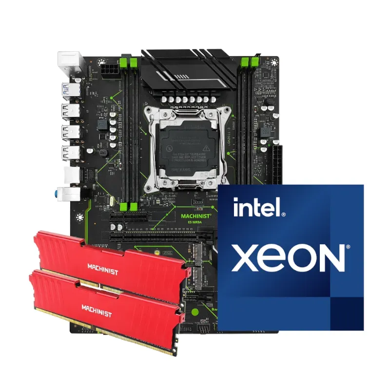 Kit Processador Intel Xeon E5-2666 V3 + Placa Mãe Machinist MR9A-1.0 + Memória Ram 16GB (2x8GB) 2133MHZ DDR4
