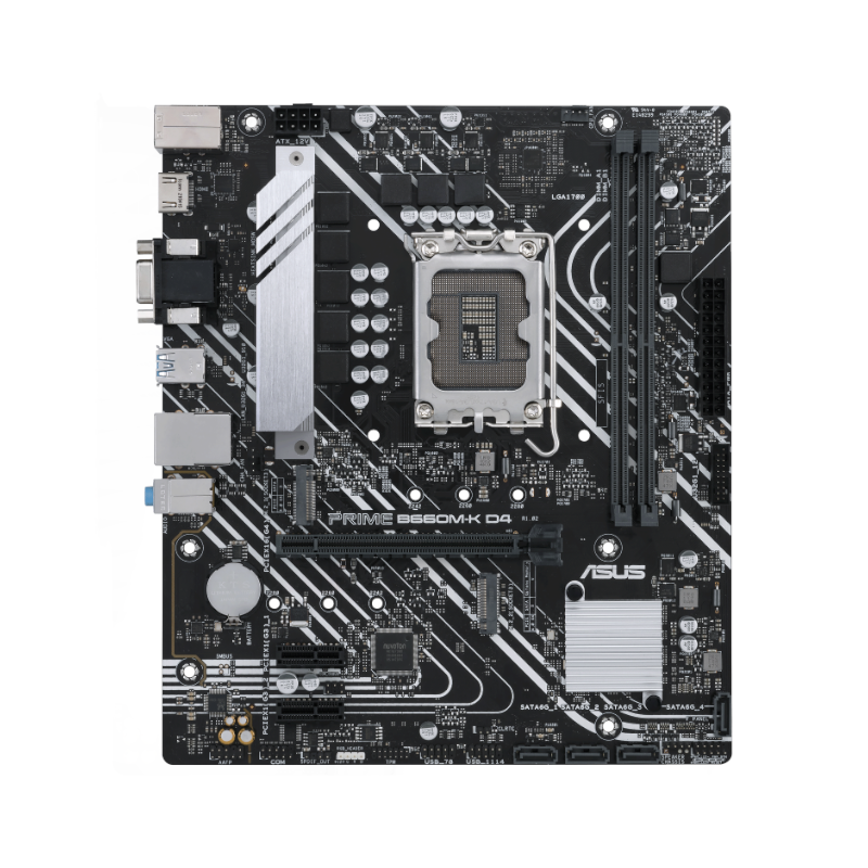 PLACA MÃE INTEL LGA 1700 DDR4 ASUS PRIME B660M-K D4