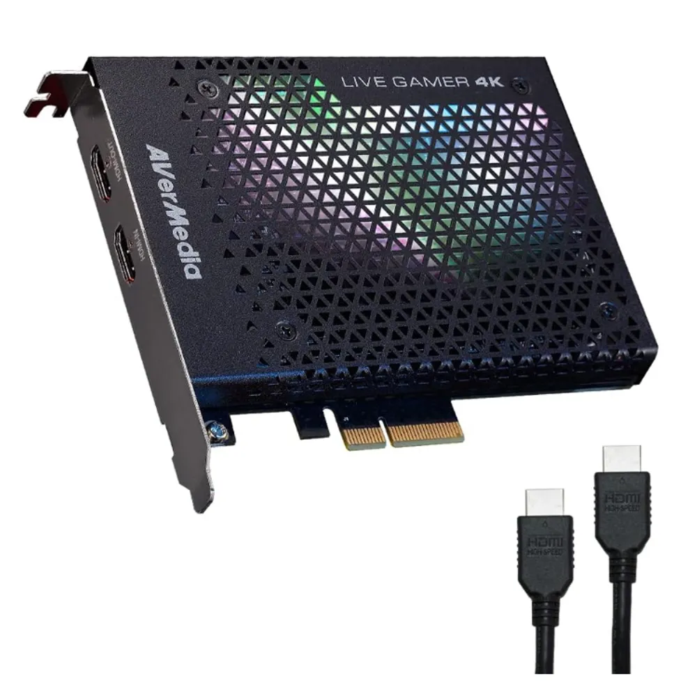 Avermedia Placa Captura Gc573 Placa Captura Vídeo Pcie Avermedia Live Gamer 4k - Gc573, Preto - Windows