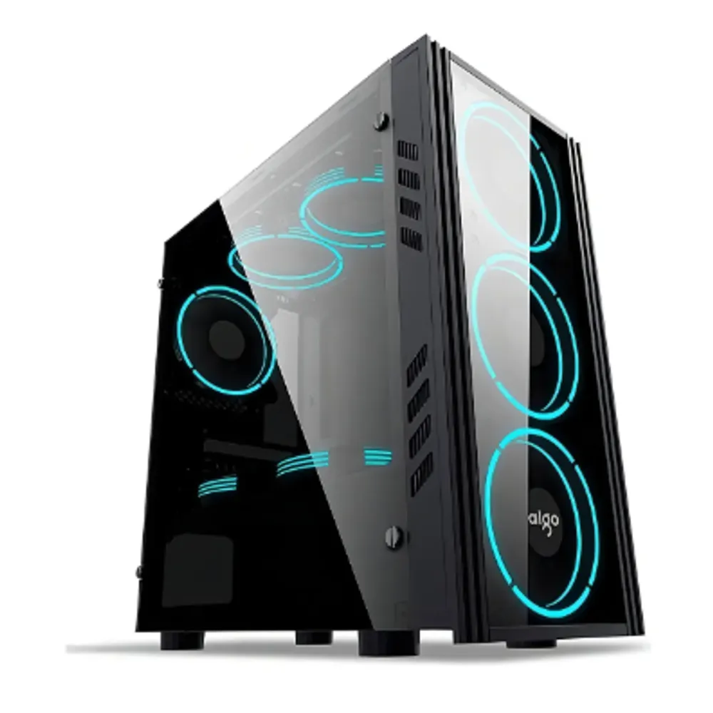 Gabinete Gamer Aigo Black Technology Mini Preto, BLACK-TECHNOLOGY-MINI