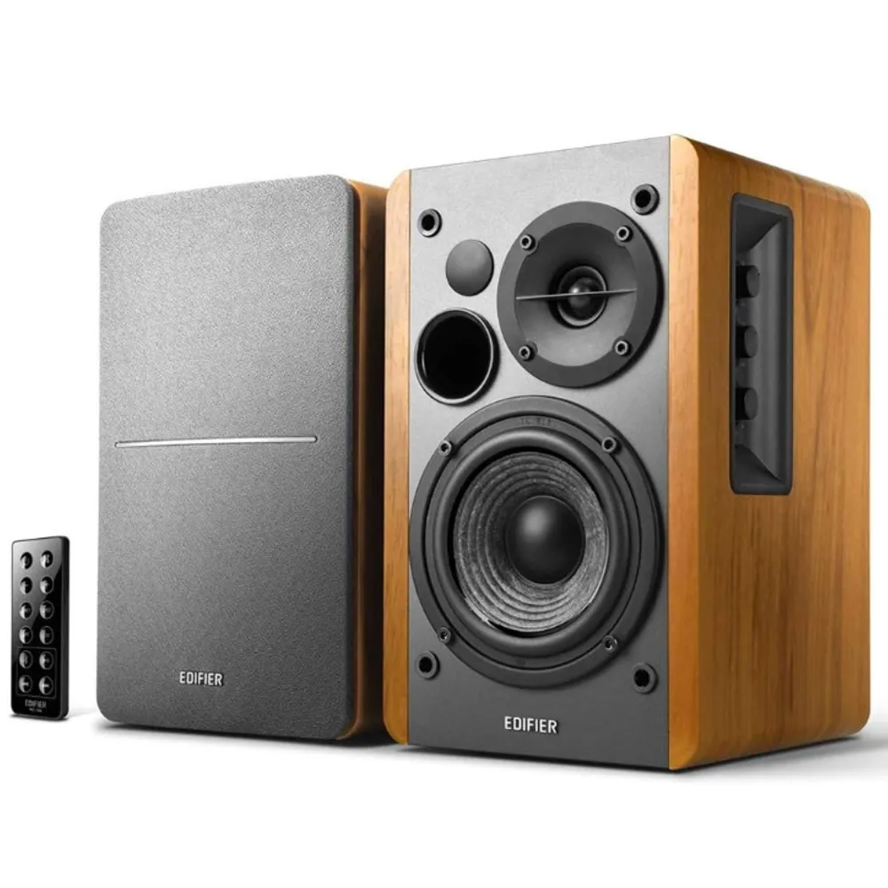 Caixa de Som Bluetooth Edifier R1280DB 42W, Monitor de áudio, Bivolt, Madeira