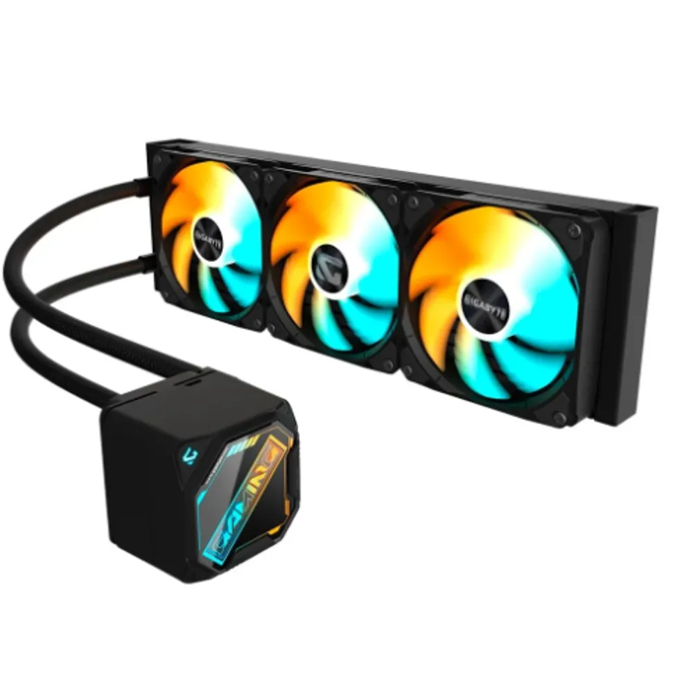 Water Cooler Gigabyte Gaming 360, ARGB, 360mm, AMD e Intel, Preto - GP-GIGABYTE GME 360