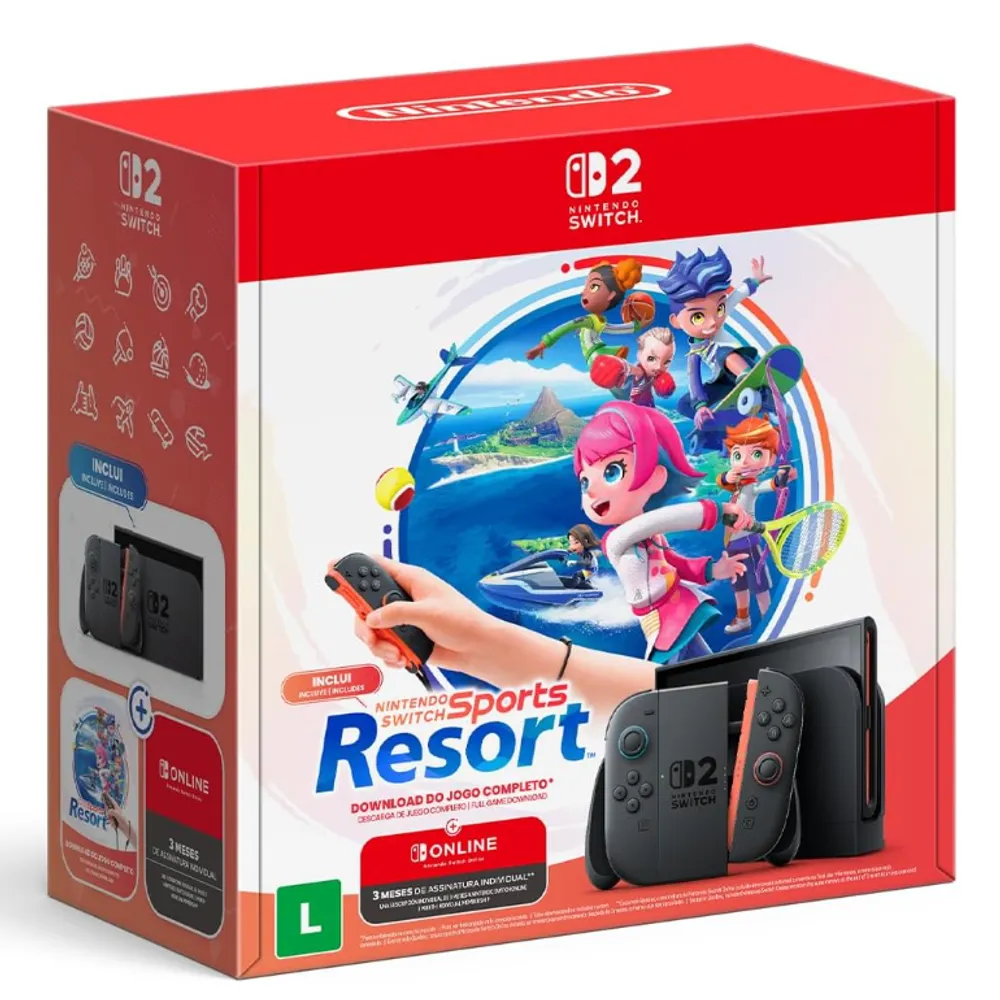 Pré-Venda Novo Bundle Console Nintendo Switch 2 + Switch Sports Resort