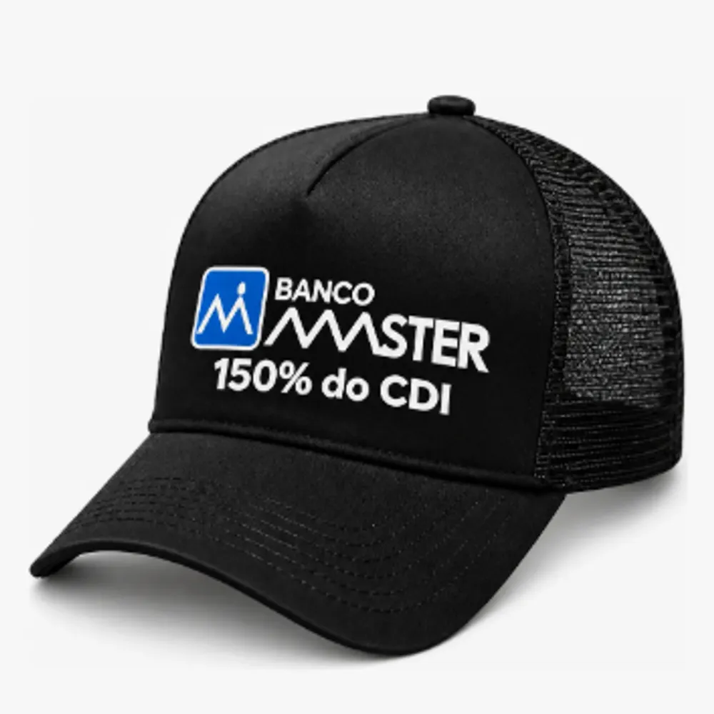 Boné Trucker Banco Master 150% Do Cdi Meme Vorcaro Unissex