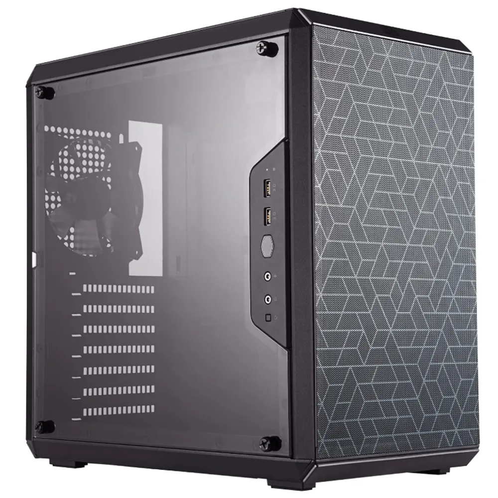 Gabinete Cooler Master MasterBox Q500L, ATX, Lateral em Acrílico Transparente