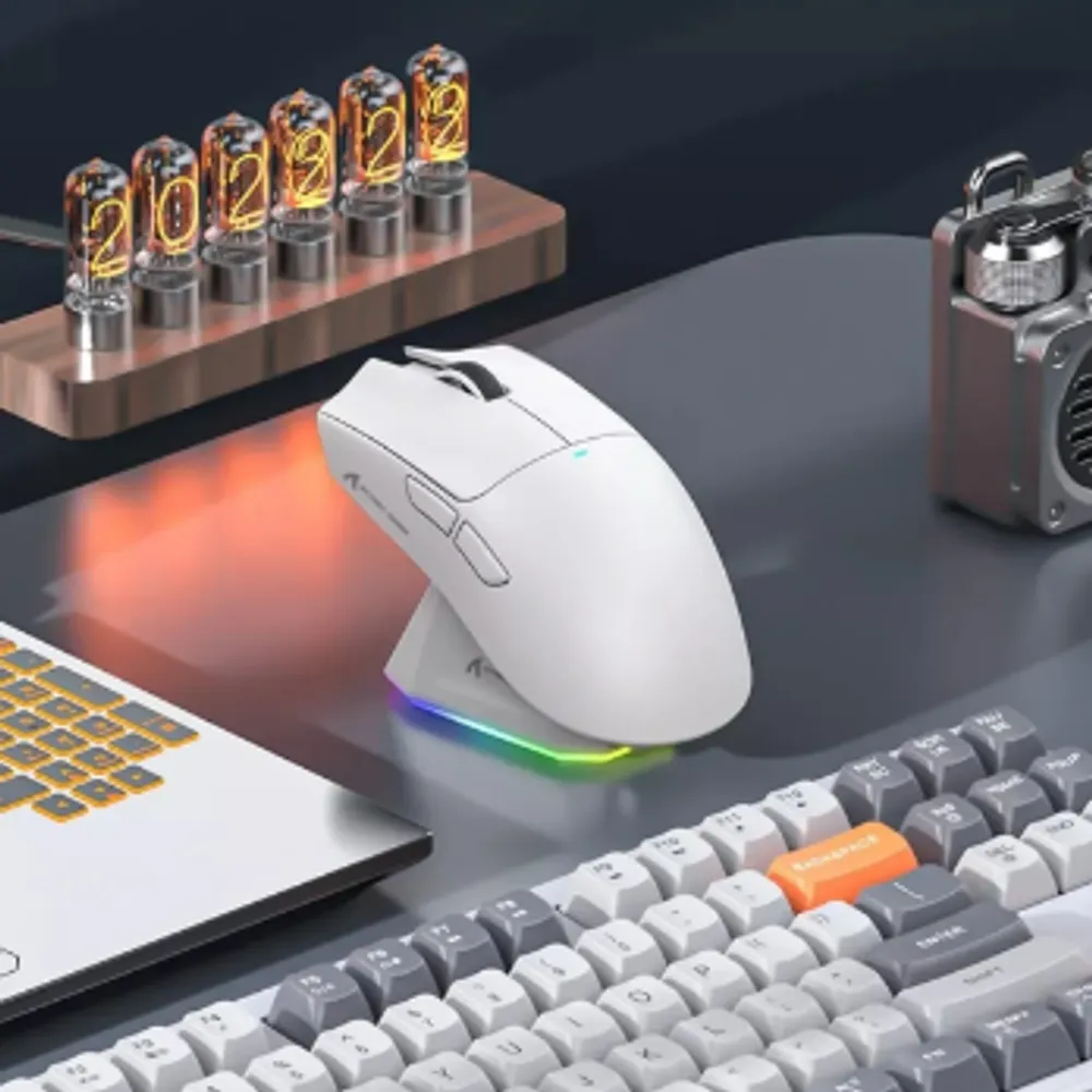 Mouse Gamer Sem Fio Attack Shark X11 Com Base