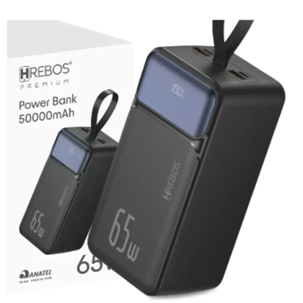 Power Bank 65w 50000mah Usb-c Para Notebook Celular Tablet