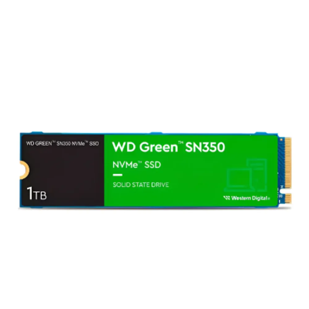 Ssd 1tb Western Digital Green Sn350 Nvme, Gen3, M.2 2280 Azul