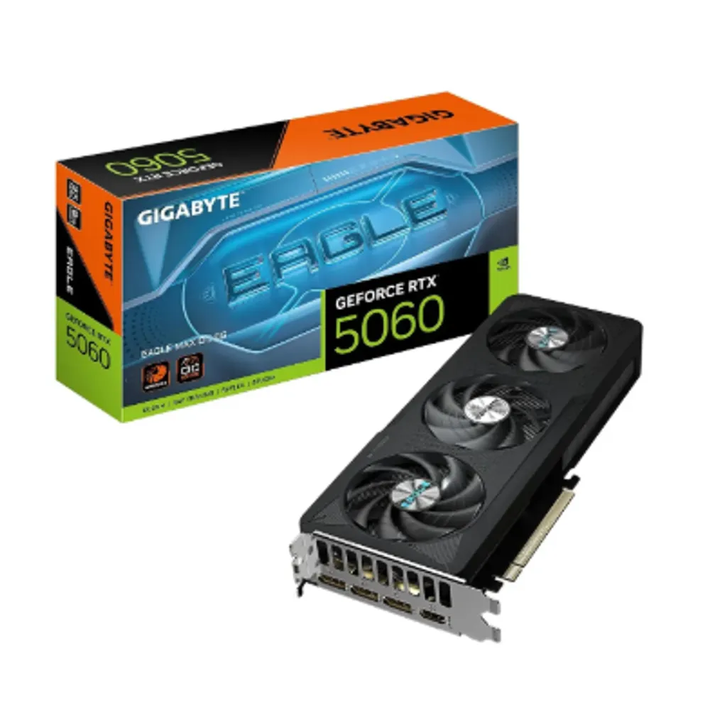 Placa De Vídeo Gigabyte Rtx 5060 Eagle Oc Max 8gb Gddr7