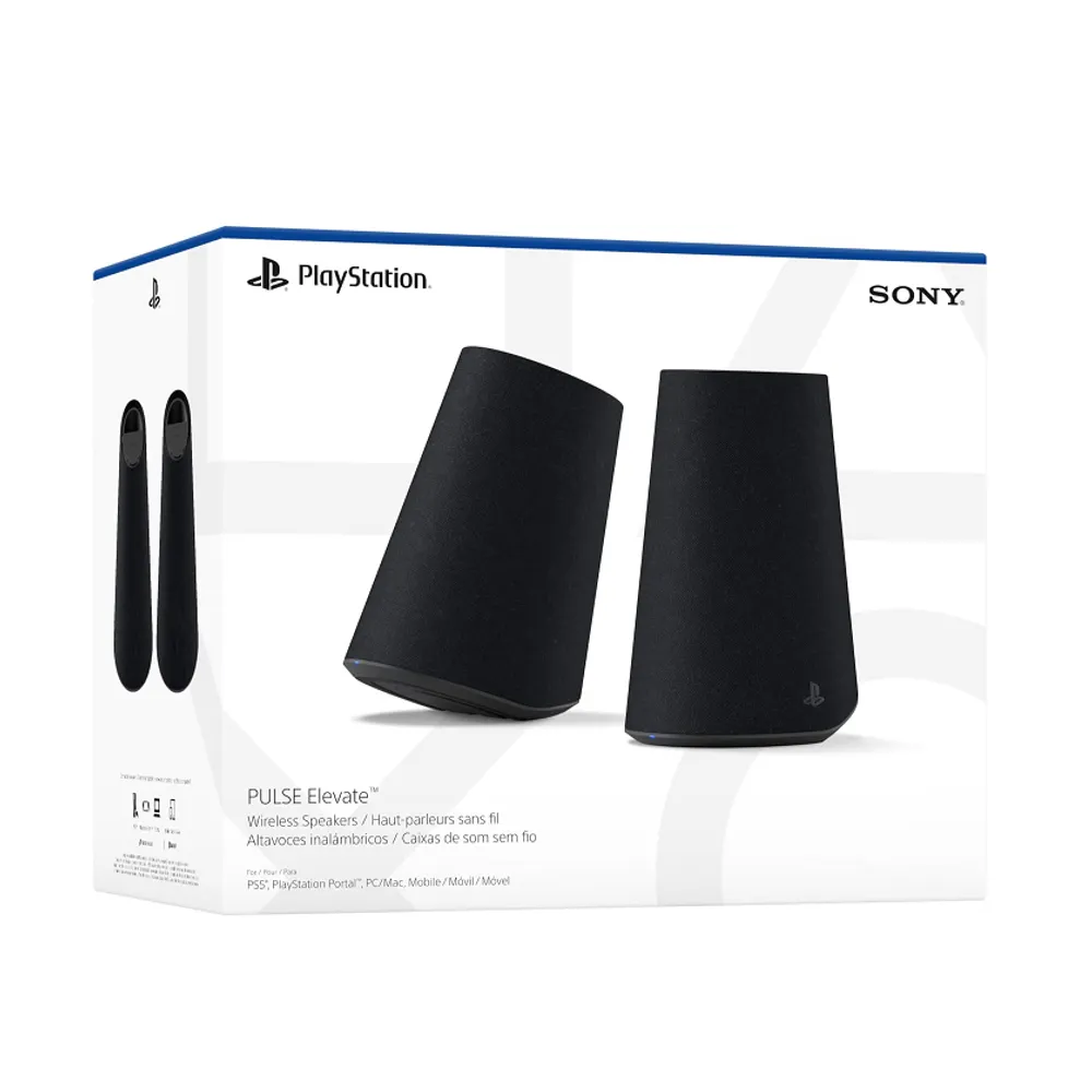 Alto-falantes sem fio PlayStation PULSE Elevate™ - Midnight Black