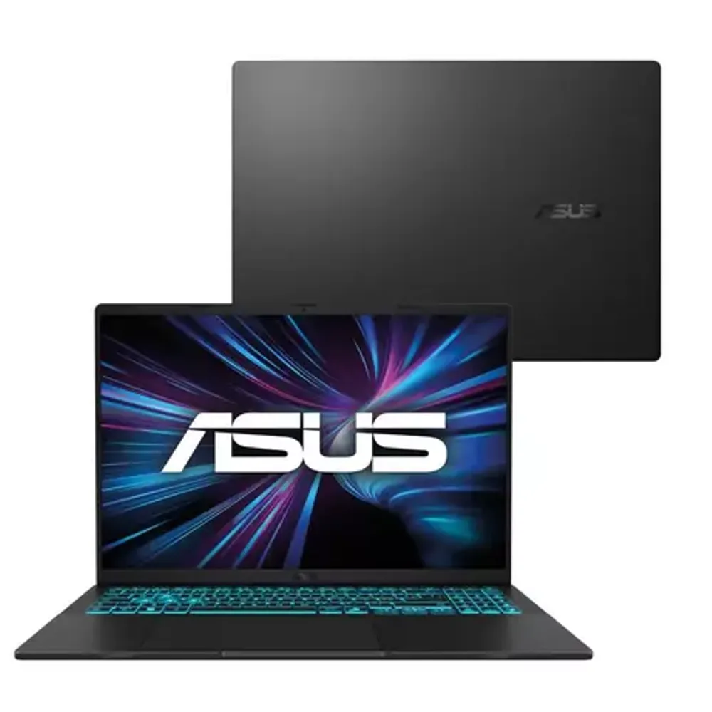 Notebook ASUS Gamer V16 V3607VH RTX 5050 Core 5 8GB RAM 512GB SSD Linux 16" LCD LED FHD 144Hz nível IPS - RP213