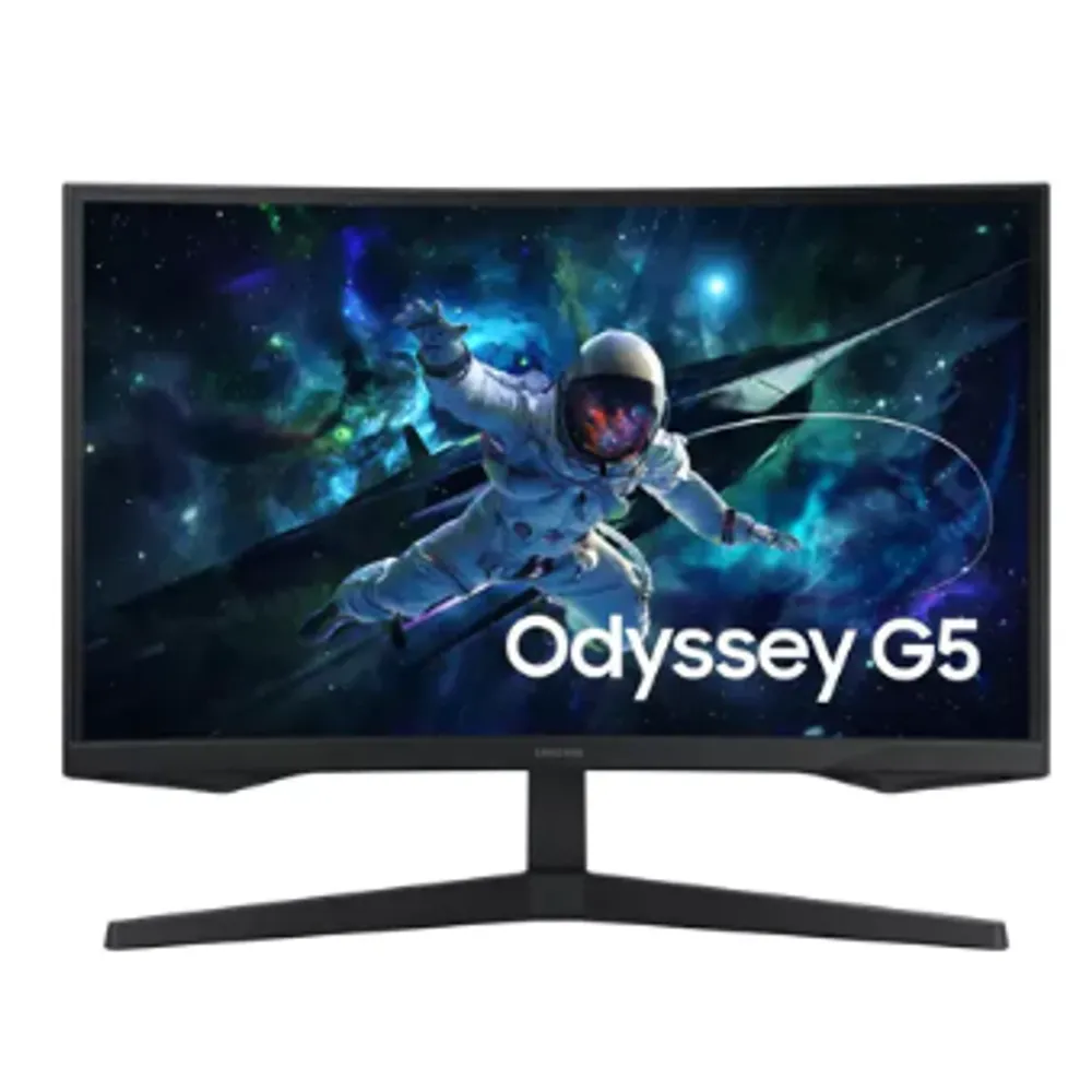 Monitor Gamer Curvo Samsung Odyssey G5, 27 , Qhd, 165hz Cor Preto