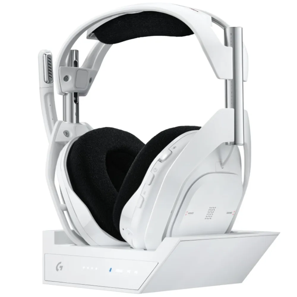 Headset Gamer Sem Fio Logitech G Astro A50 X LIGHTSPEED + Base Station, Com Conexão Bluetooth e HDMI 2.1 Passthru, Tecnologia PLAYSYNC, Compatível Com Xbox Series X|S, PlayStation, PC/Mac - Branco