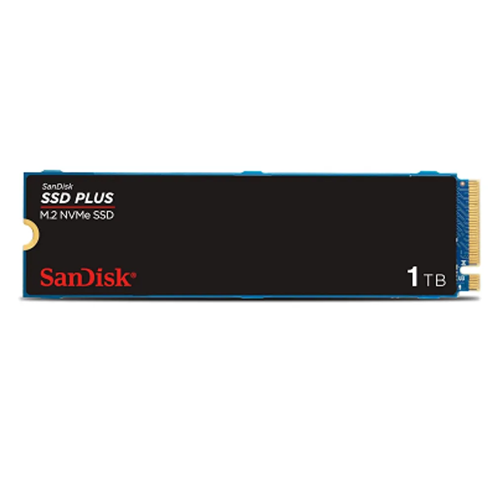 SSD Sandisk Plus - 1TB, NVMe, M.2 2280, Leitura até 3200MB/s, Gravação até 2500MB/s