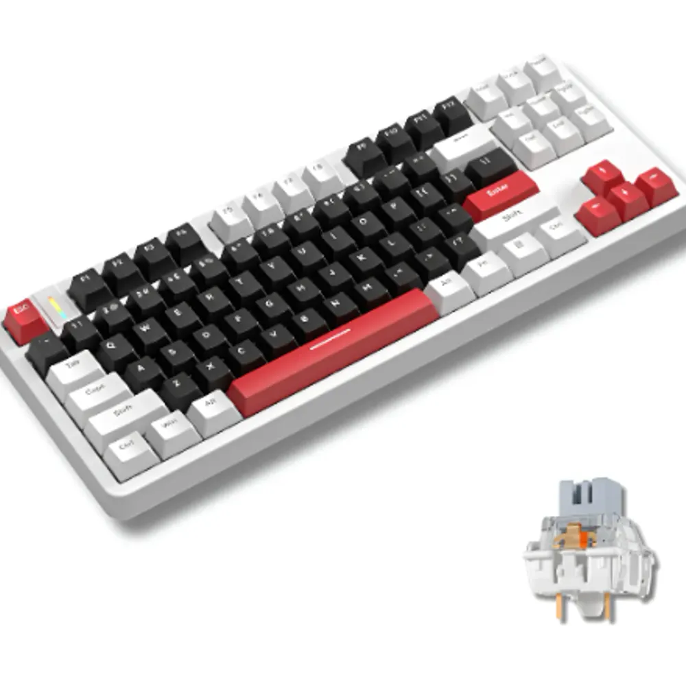 Teclado Mecânico 80% Gaming Gasket Hotswap Furycube G87