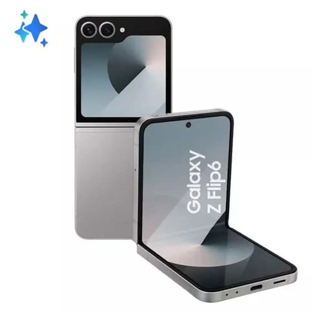Celular Samsung Galaxy Z Flip6 5g, 256gb, 12gb Ram, Tela 6.7 , Câm. Dupla + Selfie 50mp, Galaxy Ai Cinza