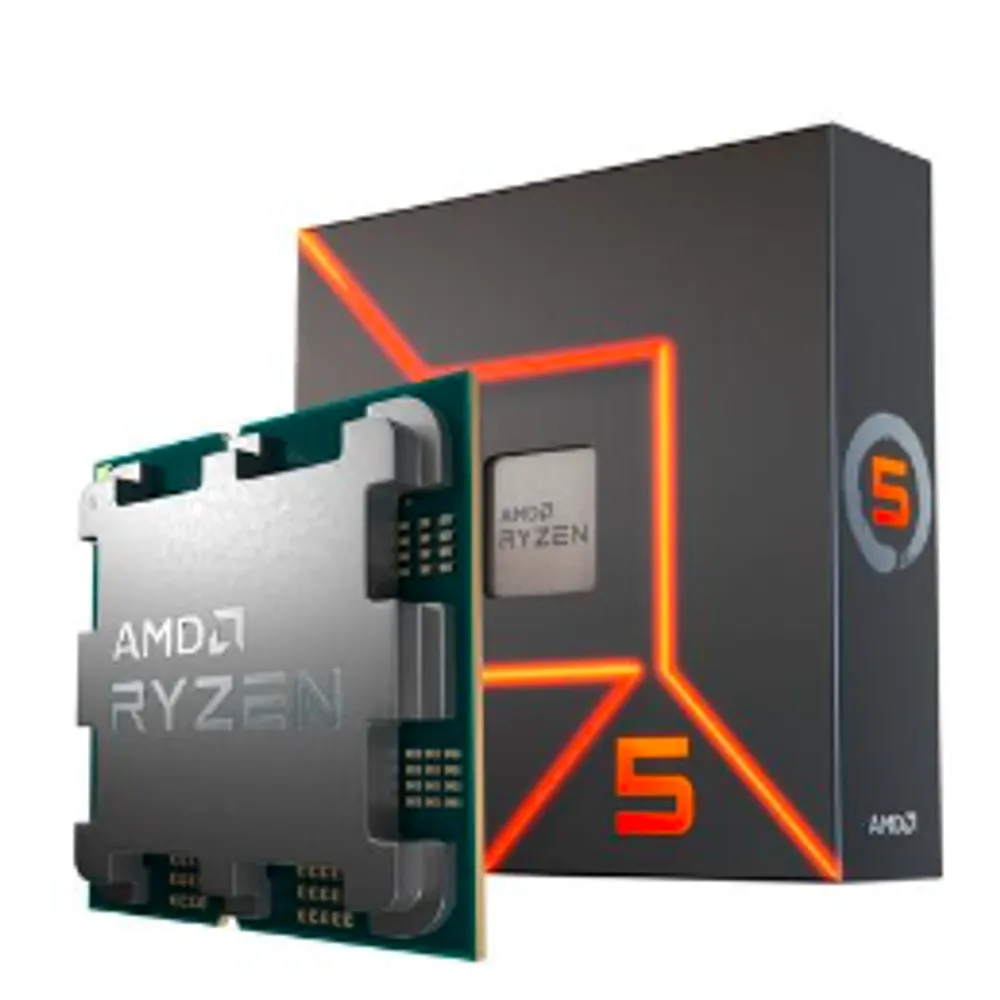 Processador AMD Ryzen 5 7600, 5.1GHz Max Turbo, Cache 38MB, AM5, 6 Núcleos, Vídeo Integrado - 100-100001015BOX