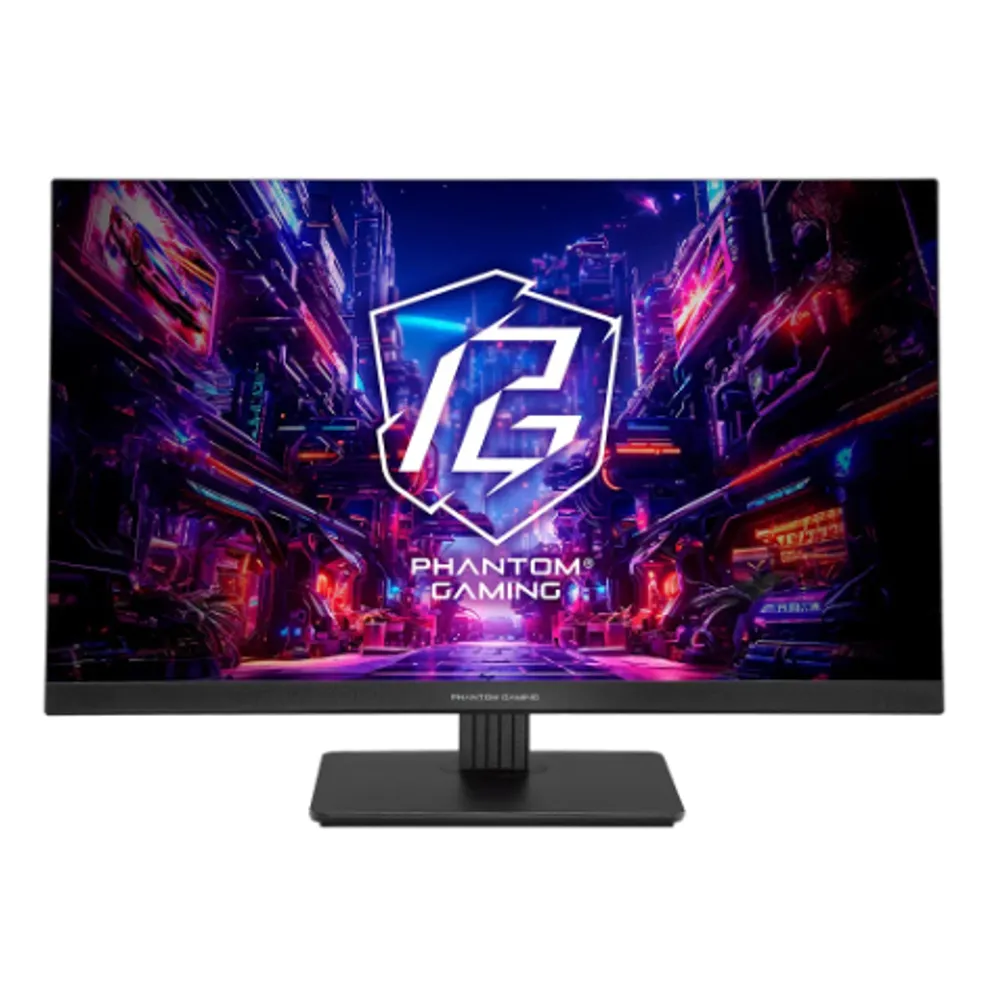 Monitor Gamer ASRock Phantom 27", FHD, 180Hz, 1ms, IPS, FreeSync Premium, HDR 400, DisplayPort e HDMI, Preto - PG27FFT1B