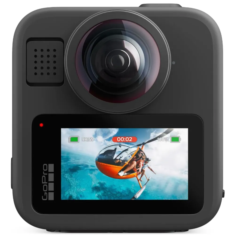 GoPro MAX2 – Câmera de ação 360 à prova d'água + tradicional com tela sensível ao toque, vídeo em 8K esférica, fotos de 29 MP 360, lentes fáceis de substituir, estabilização HyperSmooth, 6 microfones