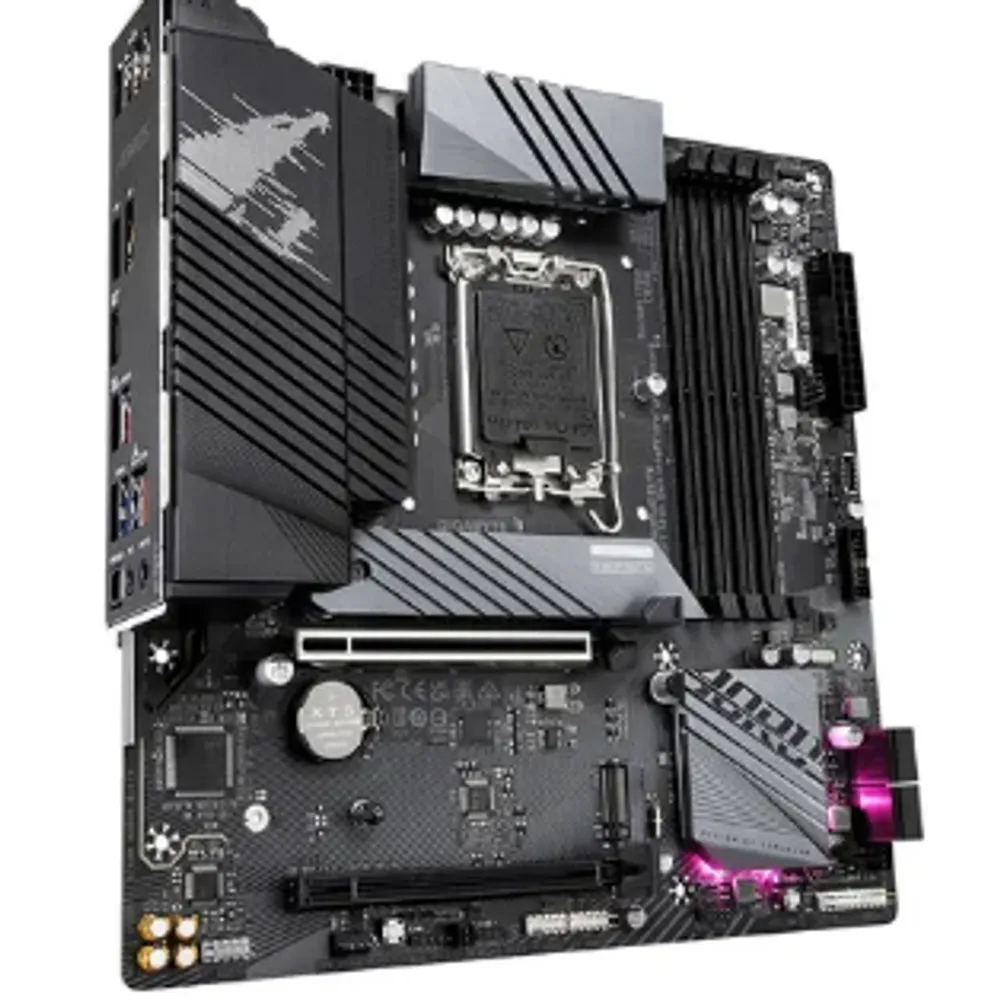 Placa Mãe Gigabyte Intel 1700 B760m Aorus Elite 4x Ddr5 Matx Cor Preto