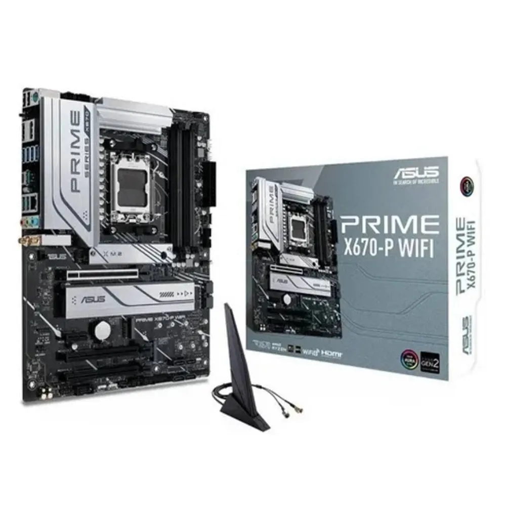 Placa Mae Asus Prime X670-p Wifi, 4x Ddr5, M.2 Pcie5.0 Wifi6