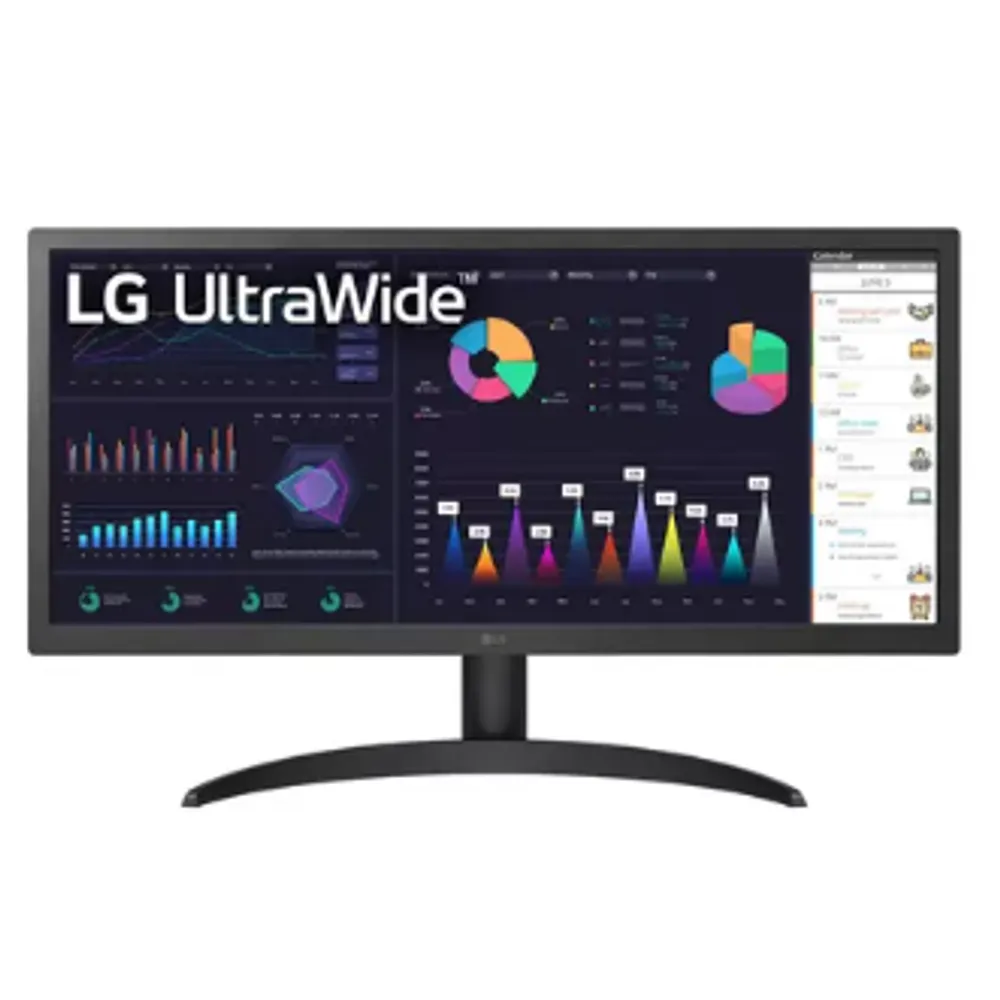Monitor Gamer LG Ultrawide 25,7'' IPS Full HD 26WQ500-B Preto, Bivolt
