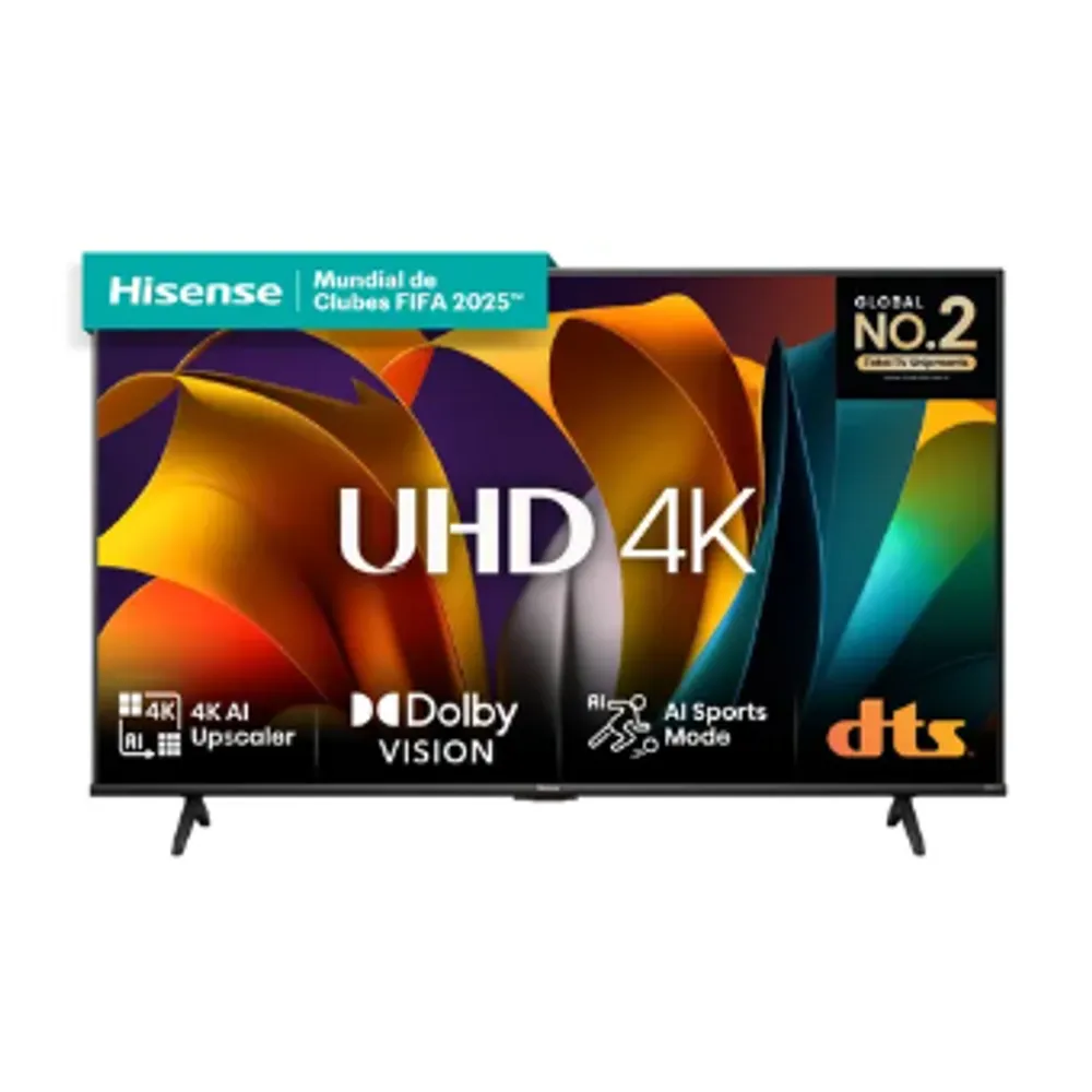 Hisense Smart Tv Uhd 4k Dled 50 Polegadas 50a6n Com Hdr10+ Dolby Vision Game Mode Controle Por Voz Alexa Built-in Airplay
