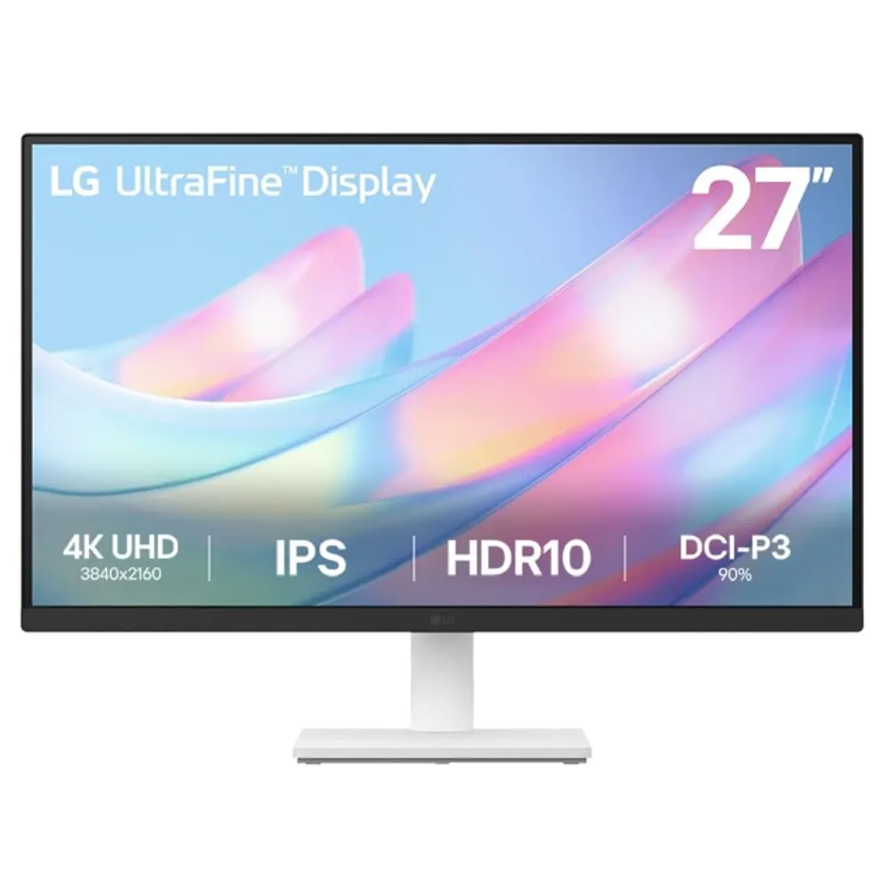 Monitor LG UltraFine™ - Tela IPS UHD 4K 27", HDR10, DCI-P3 90%, Dynamic Action Sync – 27US500-W.