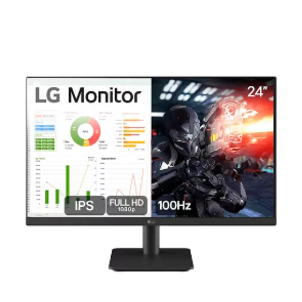 Monitor Gamer LG 24MS500-B 24ms Ips Fullhd 100hz Ajuste De Inclinação Negro