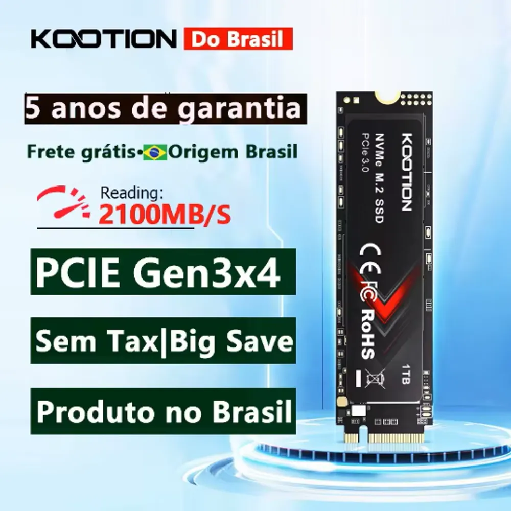 KOOTION X15Lite PCIe M2 SSD NVME 1TB 2100MB/S LINK 7162 (BR)