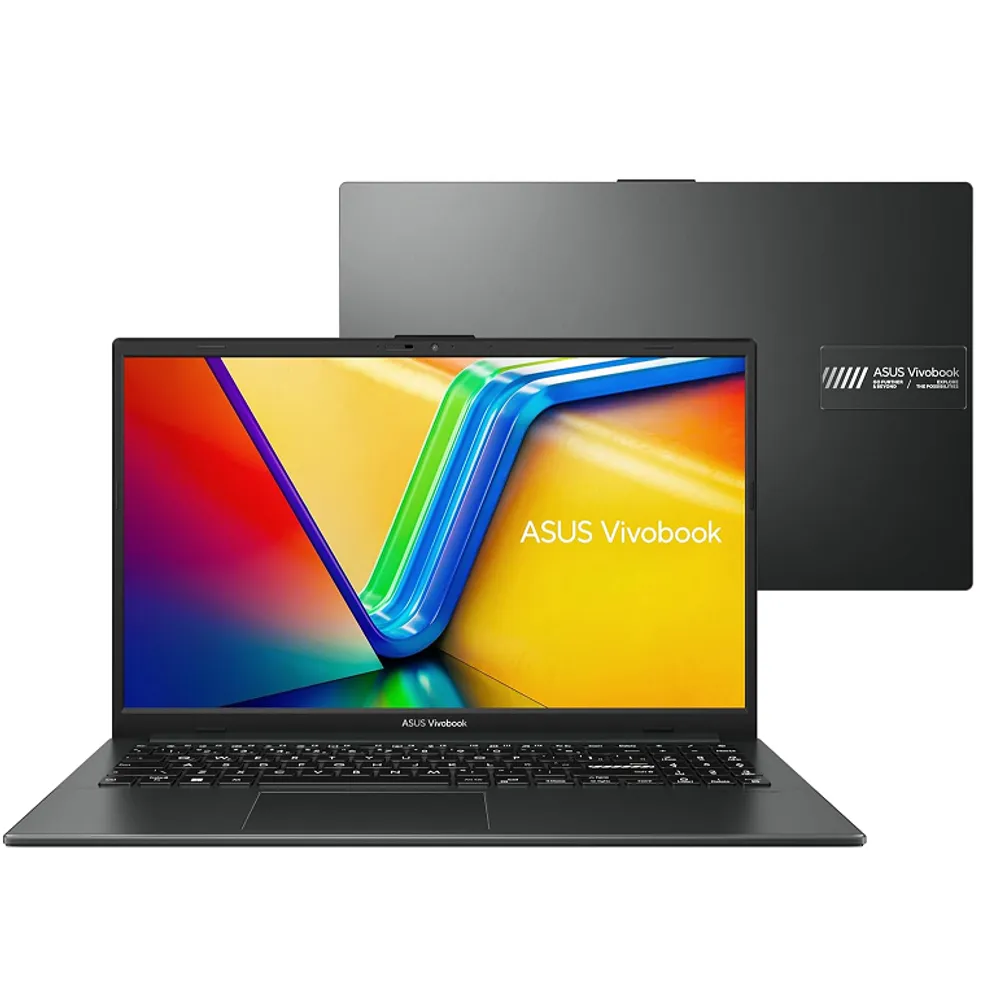 Notebook ASUS VivoBook Go 15, AMD RYZEN 5 7520U, 8GB, 256GB SSD, KeepOS, Tela 15,6" FHD, Mixed Black - E1504FA-NJ731