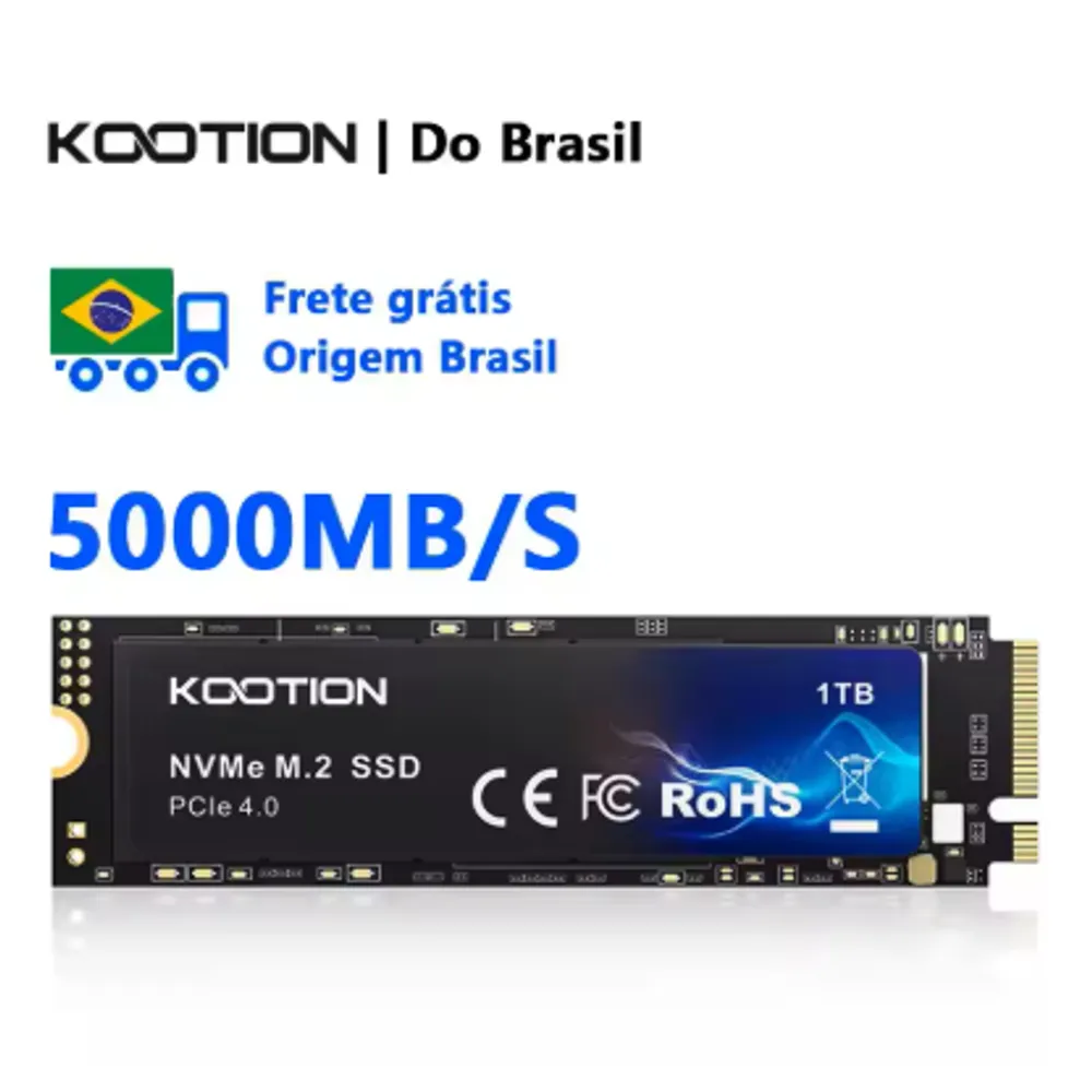 SSD NVMe Kootion x16 2TB GEN4 5000mbs