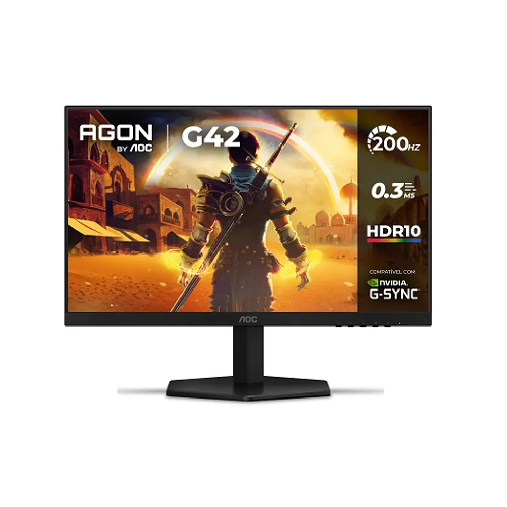 Monitor Gamer AOC AGON G42 24" 200Hz 0,3ms IPS HDR10 NVIDIA G-Sync 24G42HE