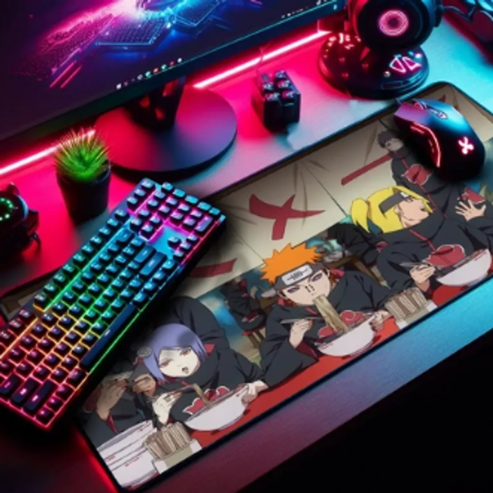 Mouse Pad Gamer Premium Extra Grande 90x55cm Borda Costurada Diversos Animes e Games