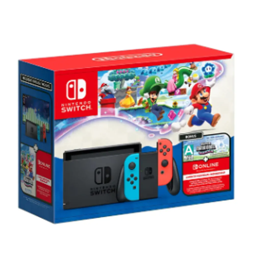 Bundle Nintendo Switch + Super Mario Bros. Wonder + 3 Meses De Assinatura Nintendo Switch Online
