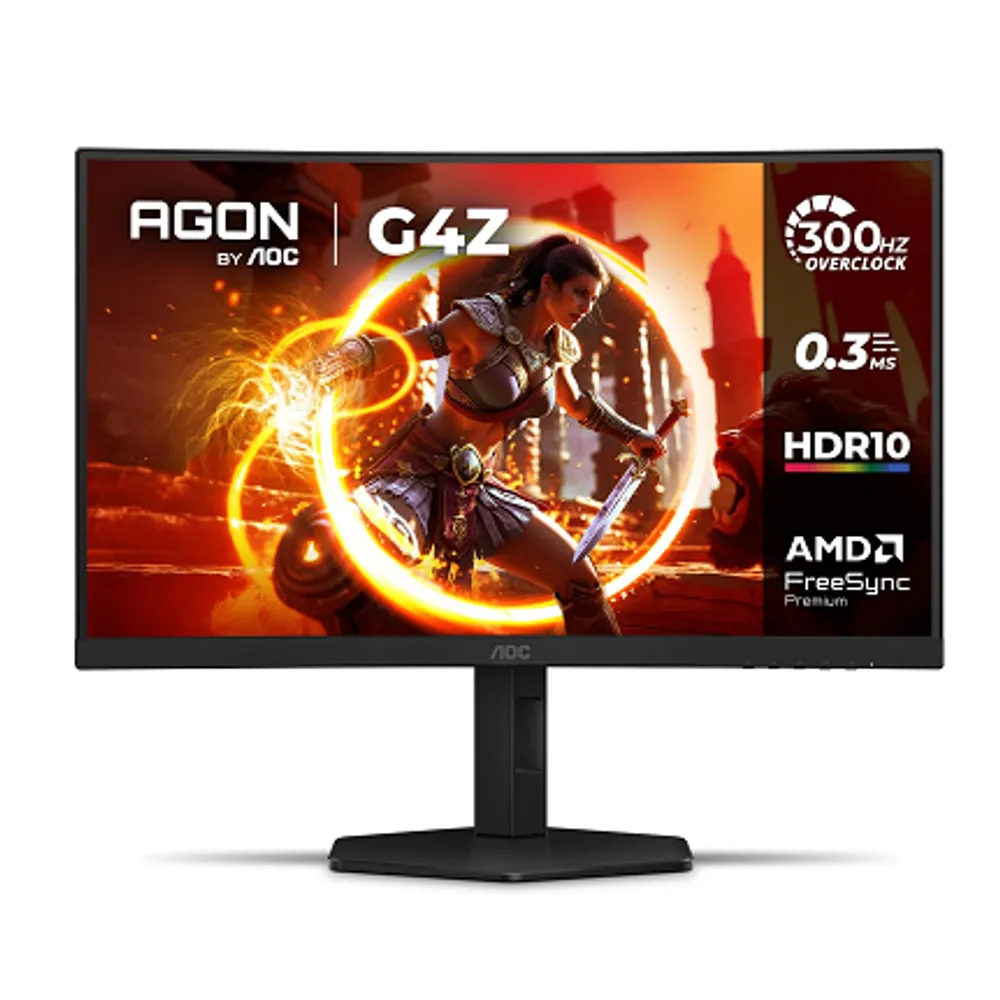 Monitor Gamer Curvo AOC AGON G4Z 27" 300Hz 0,3ms HDR10 Base Ajustável C27G4Z/P
