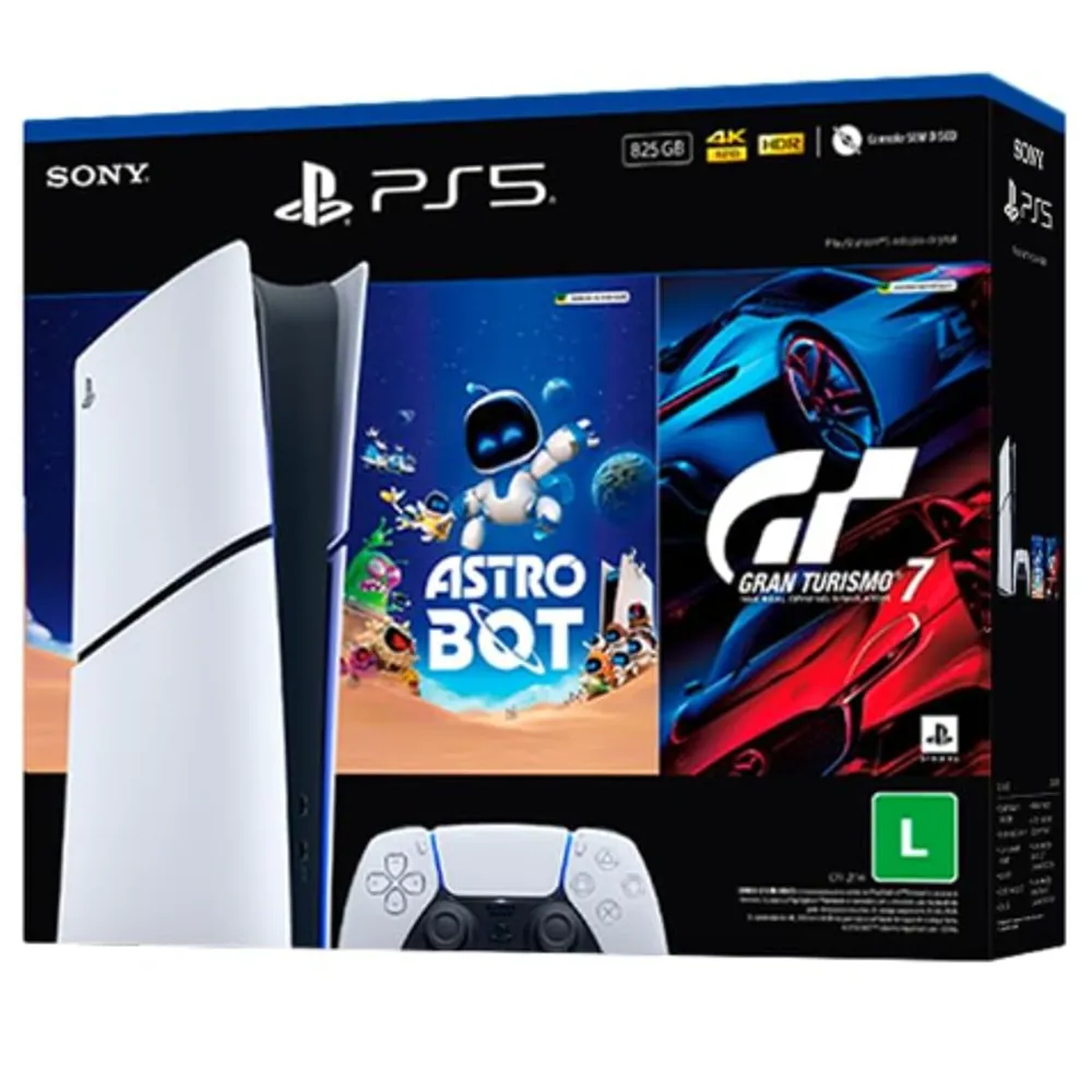 PlayStation®5 Slim Digital 825GB – Pacote ASTRO BOT e Gran Turismo 7