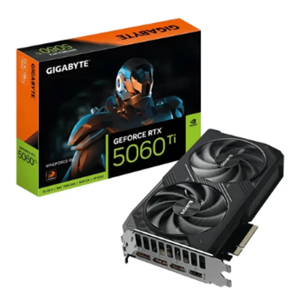 Placa de Vídeo Gigabyte RTX 5060 Ti WINDFORCE 2X 8GB GDDR7