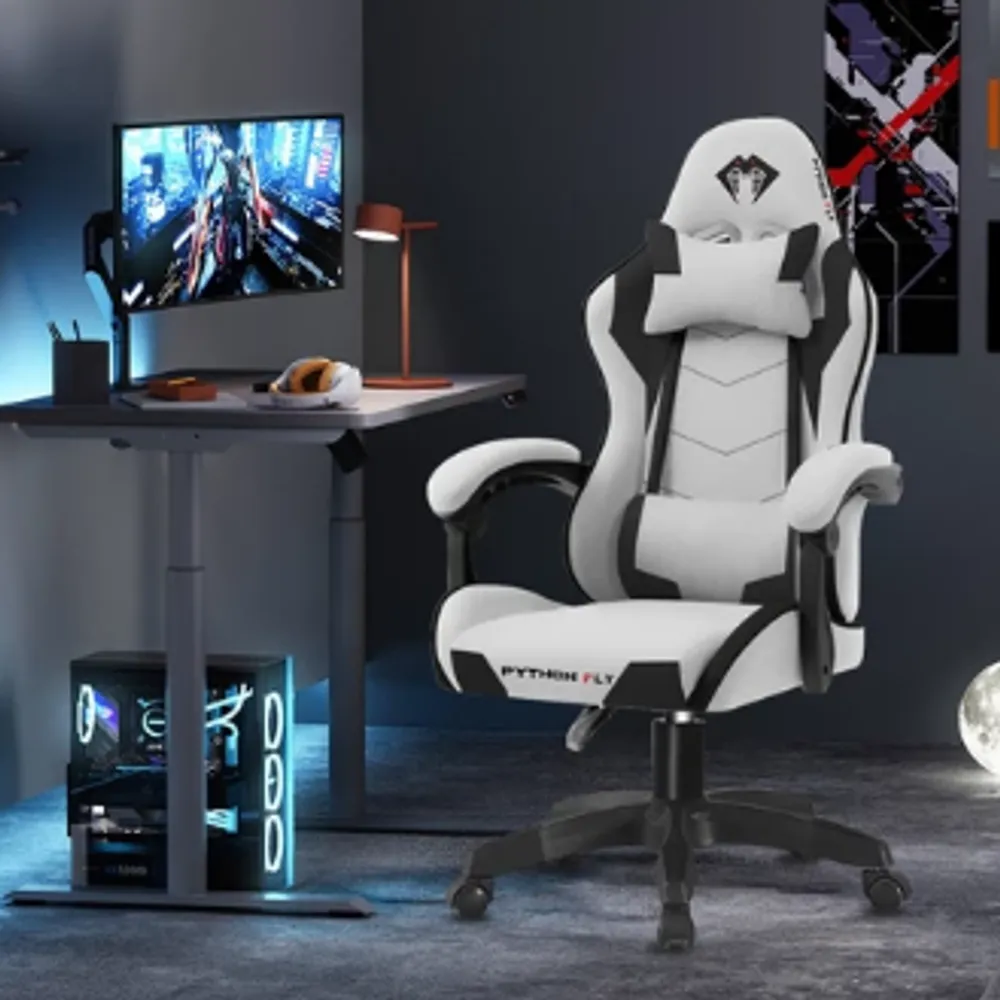 Cadeira Gamer Profissional Ergonômica 150kg - Reclinável com Apoio Lombar