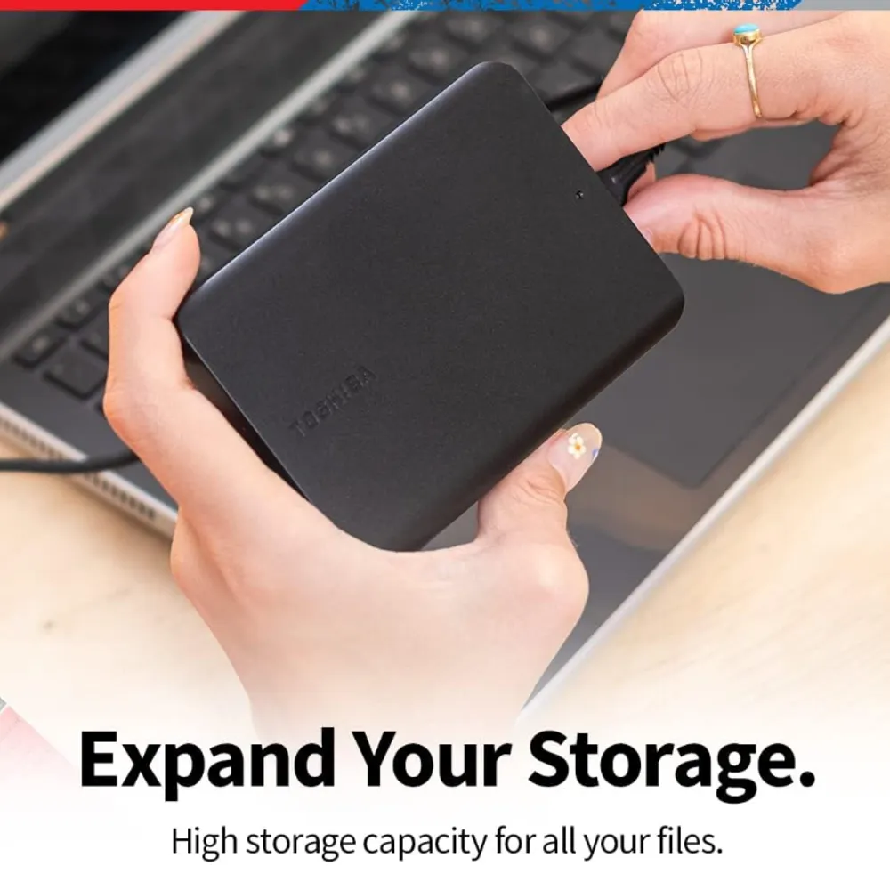 HD Externo Toshiba 4TB Canvio Basics Preto HDTB540XK3CA