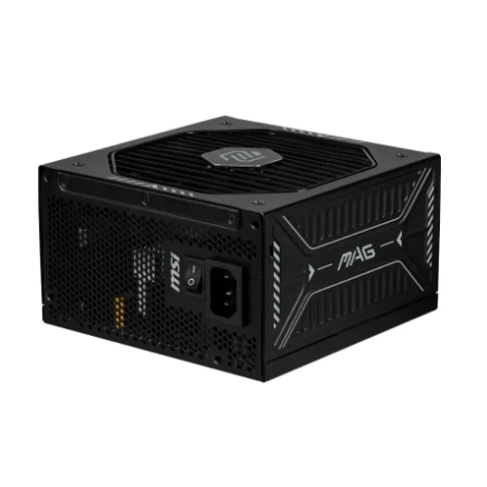 Fonte MSI MAG A1000GLS PCIE5, 1000W, 80 Plus Gold, Modular, Silent, PFC Ativo, Com Cabo, Preto - MAGA1000GLSPCIE5