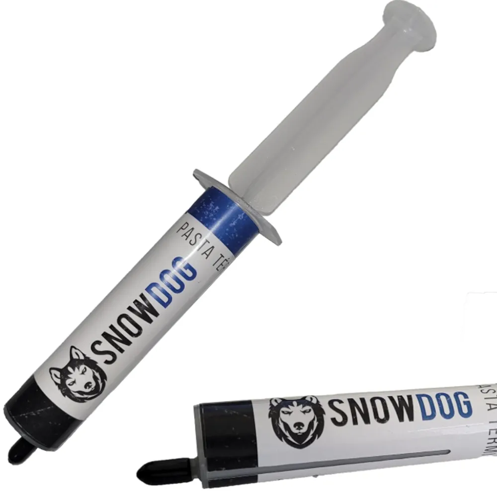 Pasta Térmica Snowdog Husky 30g 12,8w/m.k Alto Desempenho Prata Alta Condutividade para Processador CPU GPU PC Gamer Notebook Dissipador de Calor