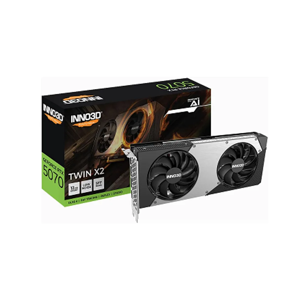 GPU INNO3D GEFORCE RTX 5070 12GB GDDR7 | TWIN X2, 192BITS, N50702-12D7-195064N