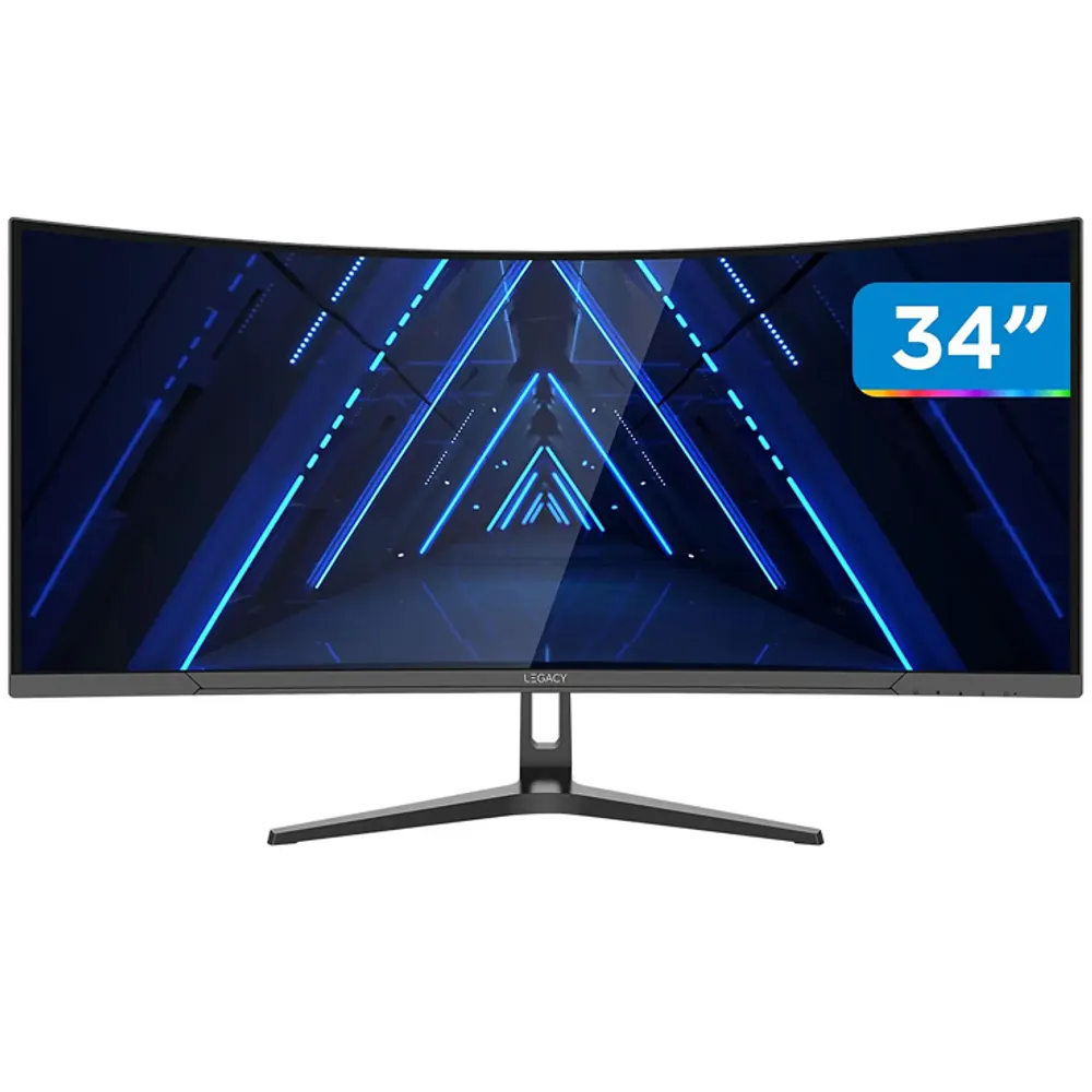 Monitor Gamer Curvo 34" 180Hz 1ms Full HD R1500 Legacy GW34WQ180 2 HDMI 2 DisplayPort Freeysnc G-sync