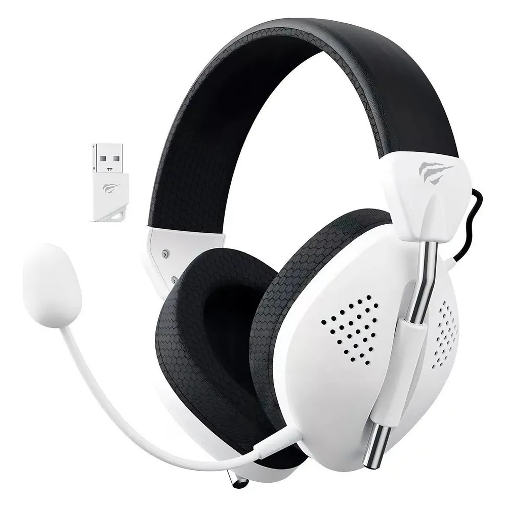 Headset Gamer Havit Gamenote Fuxi H4 Bt 2.4ghz Type-c Branco