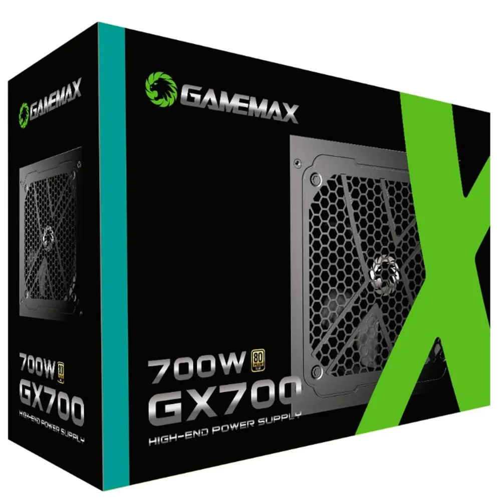 Fonte Gamemax Gx700 700w 80 Plus Gold Pfc Ativo Preta