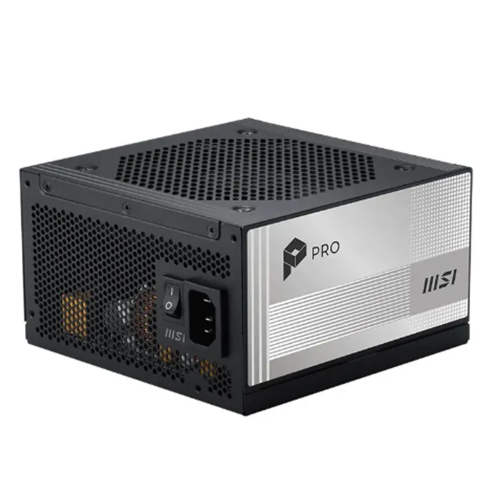 Fonte Msi Pro A1000pl, 1000w, Full Modular, Atx 3.1, PCie 5.1, 80 Plus Platinum, Preto, 306-7zplx19-hd8
