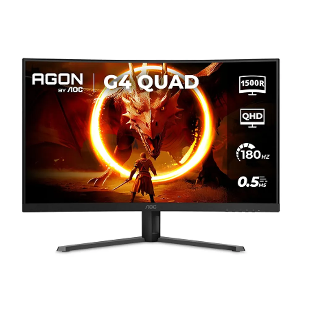 Monitor Gamer Curvo AOC AGON QUAD 32" 180Hz 0,5ms HDR10 CQ32G4E