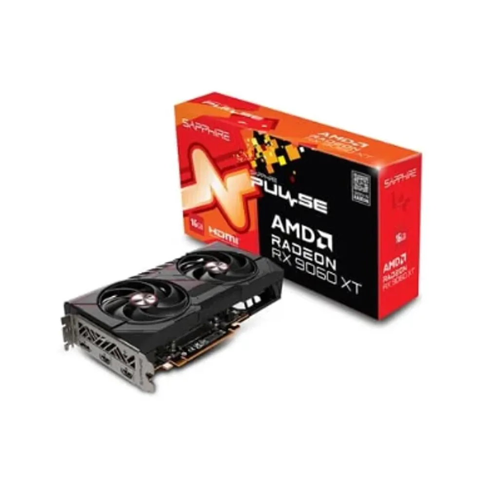 Placa de Vídeo SAPPHIRE RX 9060 XT PULSE AMD Radeon, 16GB, GDDR6, 20 Gbps, FidelityFX, RDNA 4 - 11350-03-20G