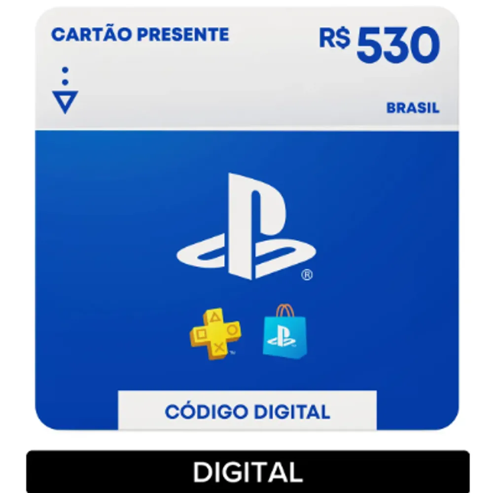 Sony PlayStation Store Gift Card R$ 530 (Digital)